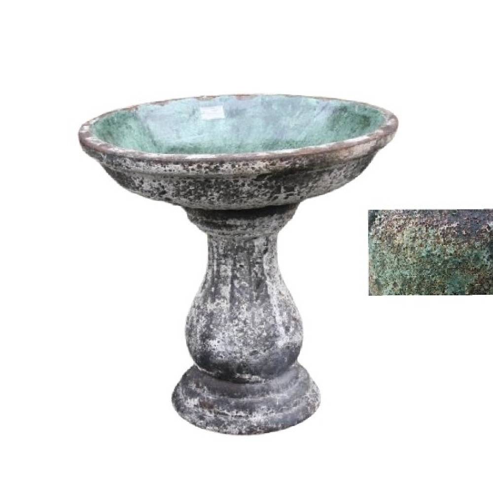 2PC Oceanic Green Bird Bath 75cm