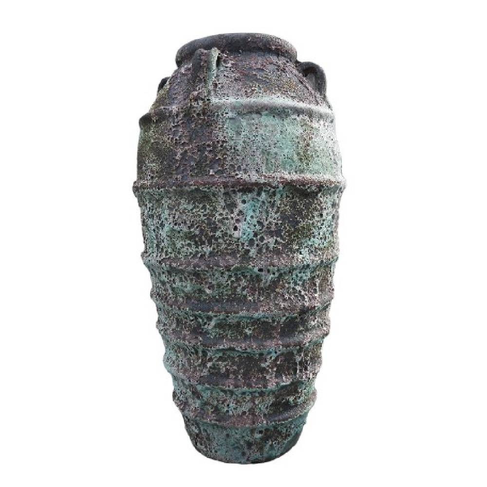 3PC Oceanic Green 112cm Ribbed Jar Fountain