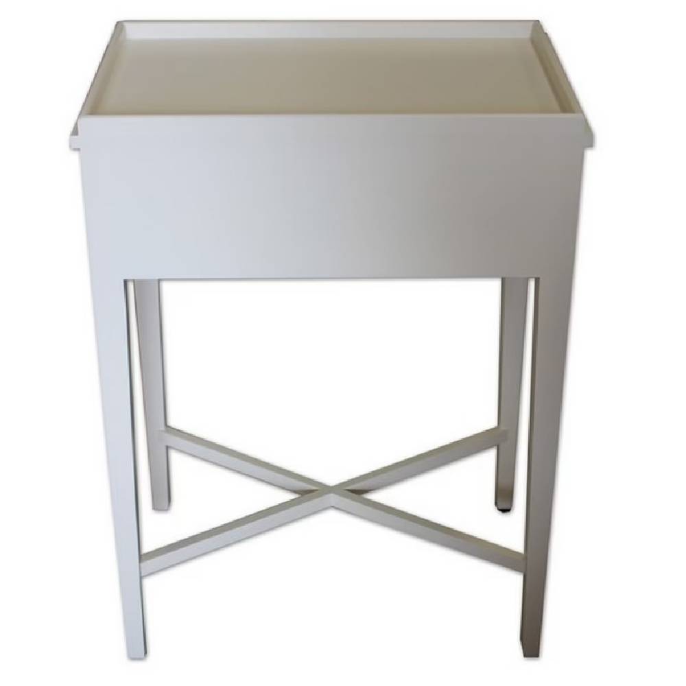 BORDEAUX BEDSIDE TABLE - WHITE - Image 2