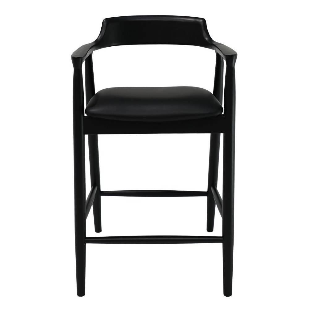 Ealing Barstool Black Leather