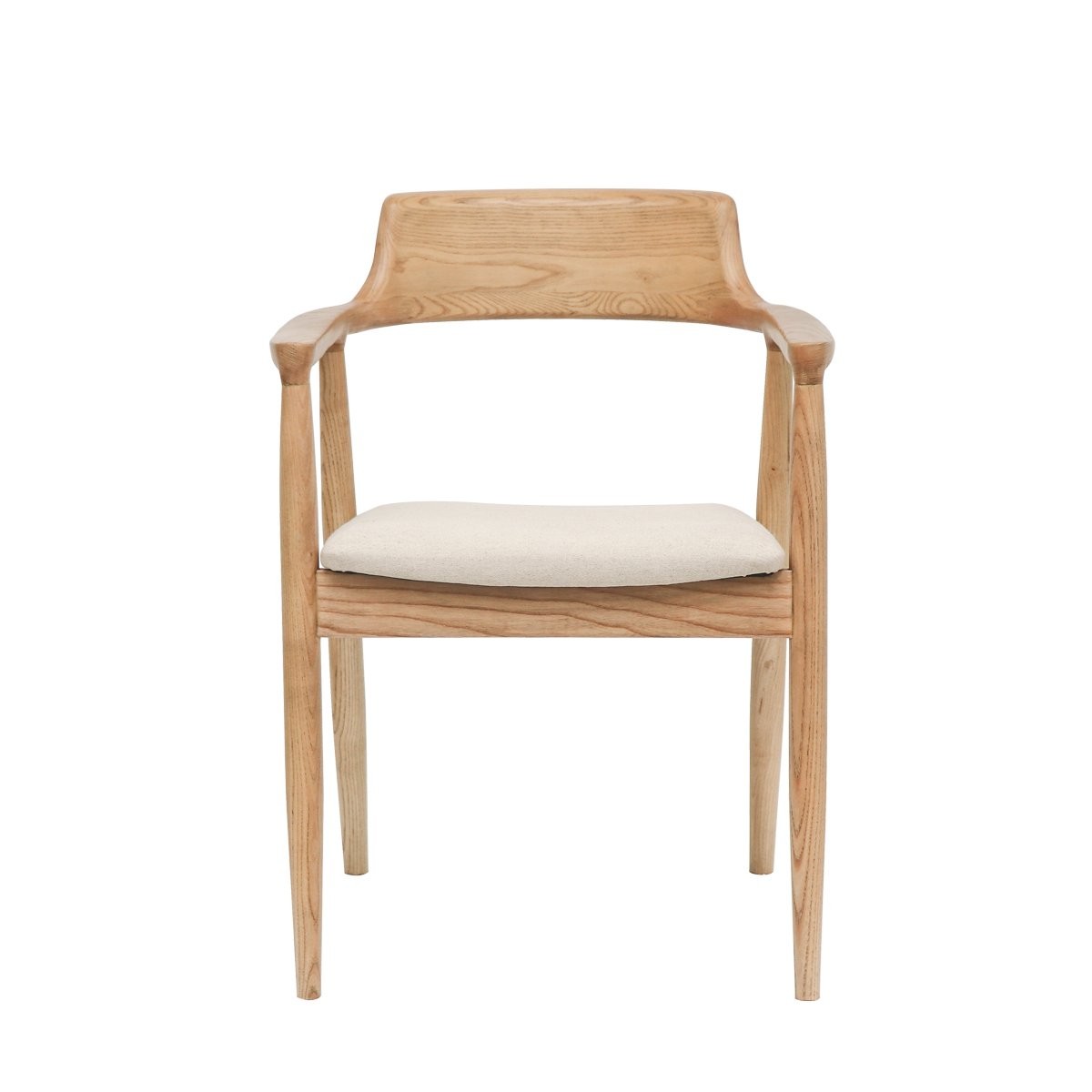 Ealing Dining Chair - Natural Frame/Linen Seat