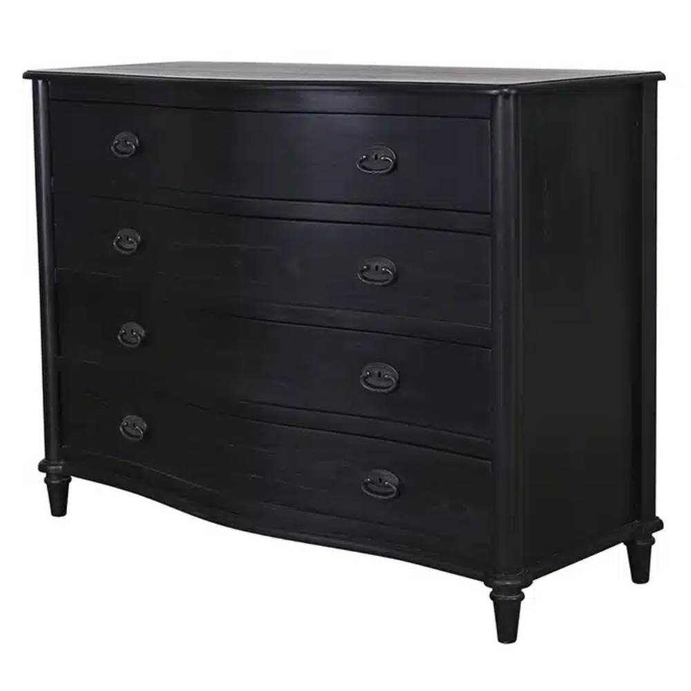 French Commode Rustic Black