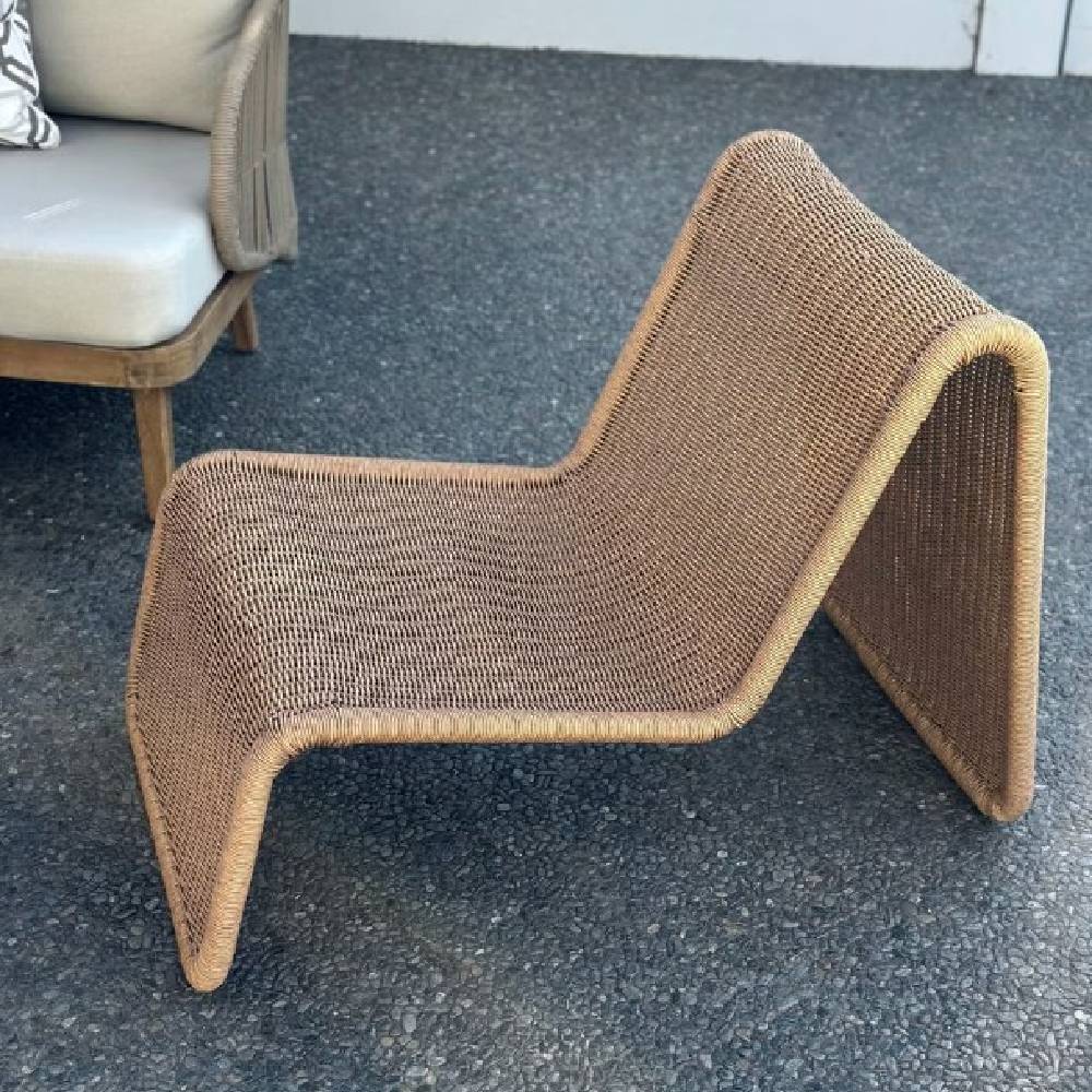 M RELAX OUTDOOR LOUNGER - NATURAL - ALU FRAME w/OUTDOOR WICKER