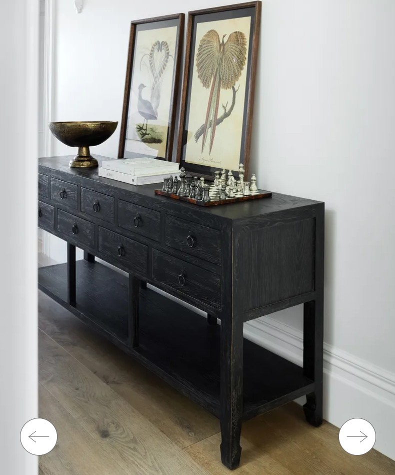 Miguel Sideboard 9 Drawers Black - Image 2