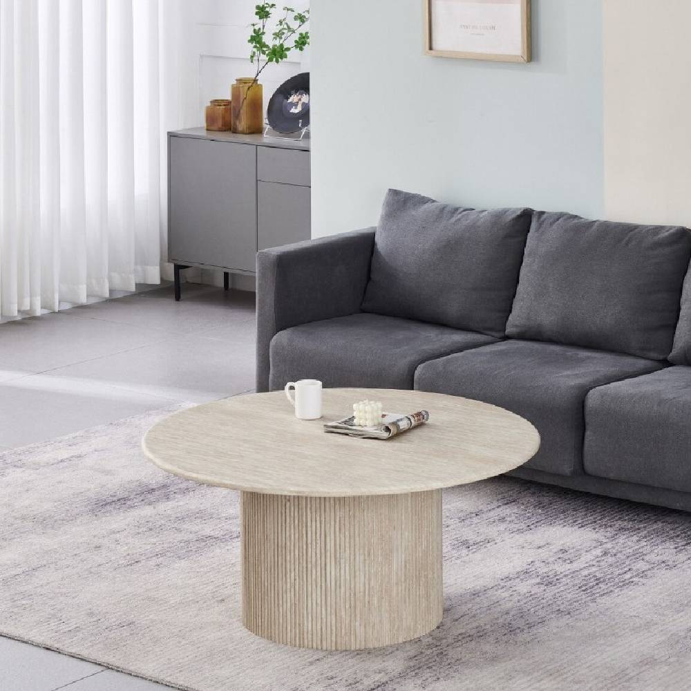 TUSCAN TRAVERTINE COFFEE TABLE