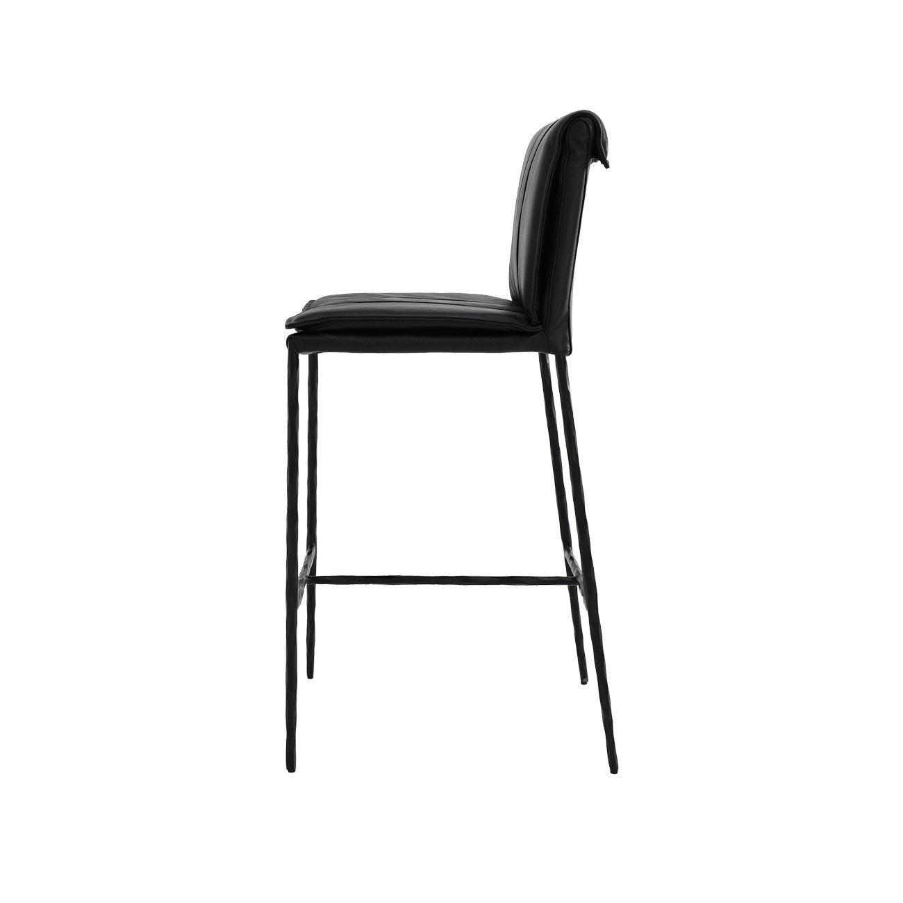 Foundry Leather Barstool 2 Colours, 2 Heights - Image 8